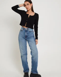Echo Straight Denim Jeans Bay Sky Fade