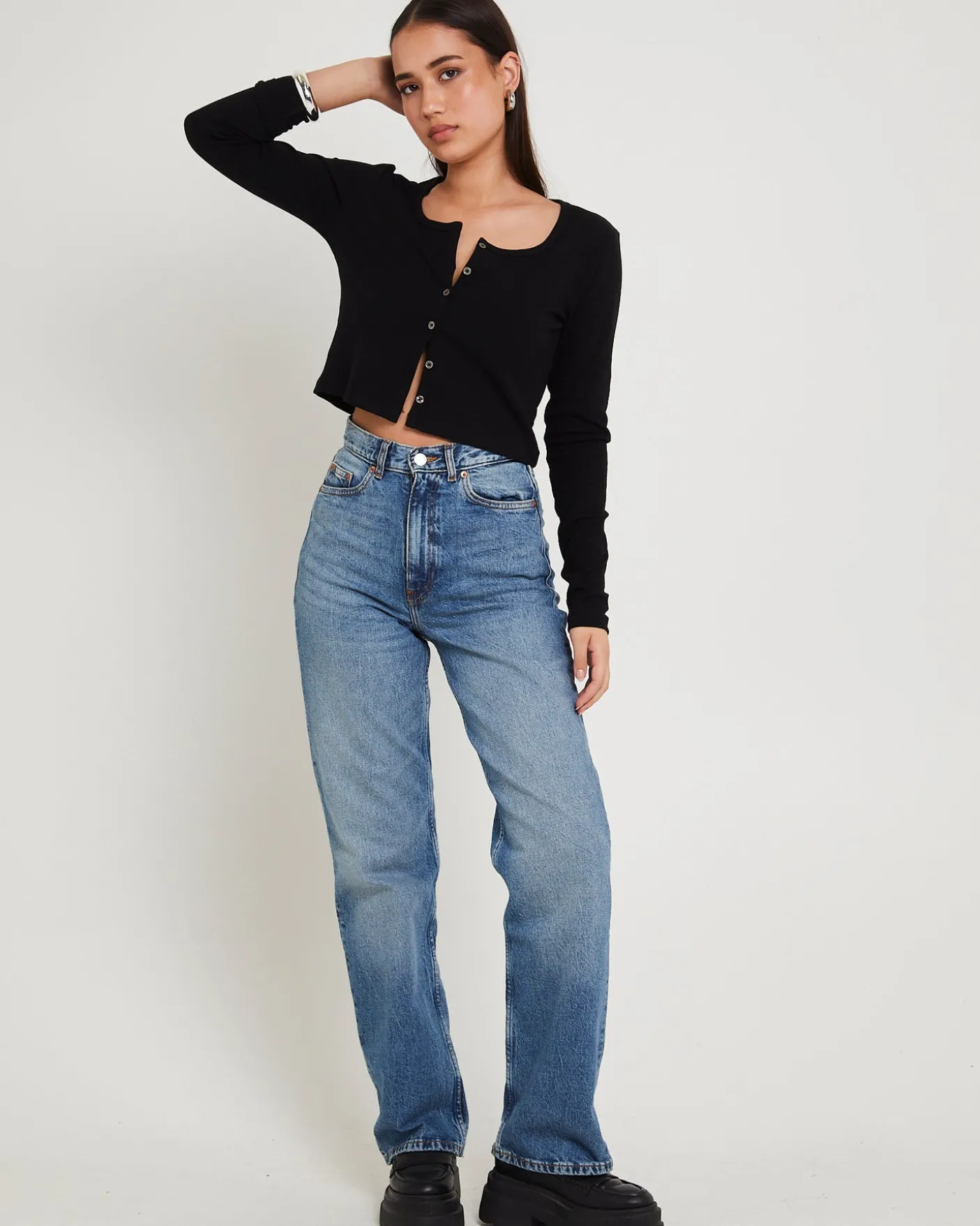 Echo Straight Denim Jeans Bay Sky Fade