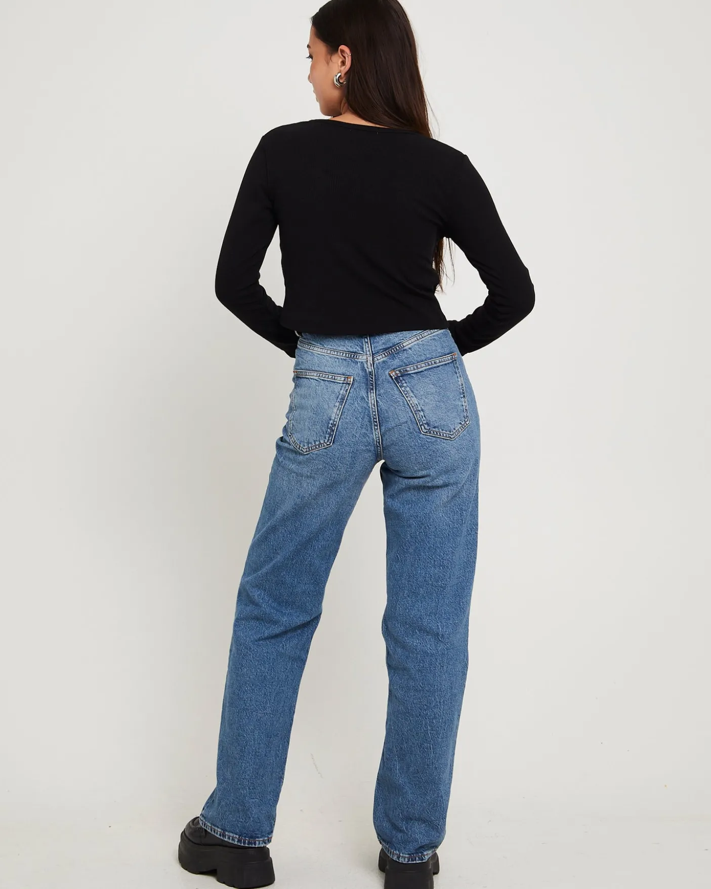 Echo Straight Denim Jeans Bay Sky Fade