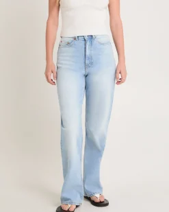 Echo Straight Denim Jeans Bay Sky Fade
