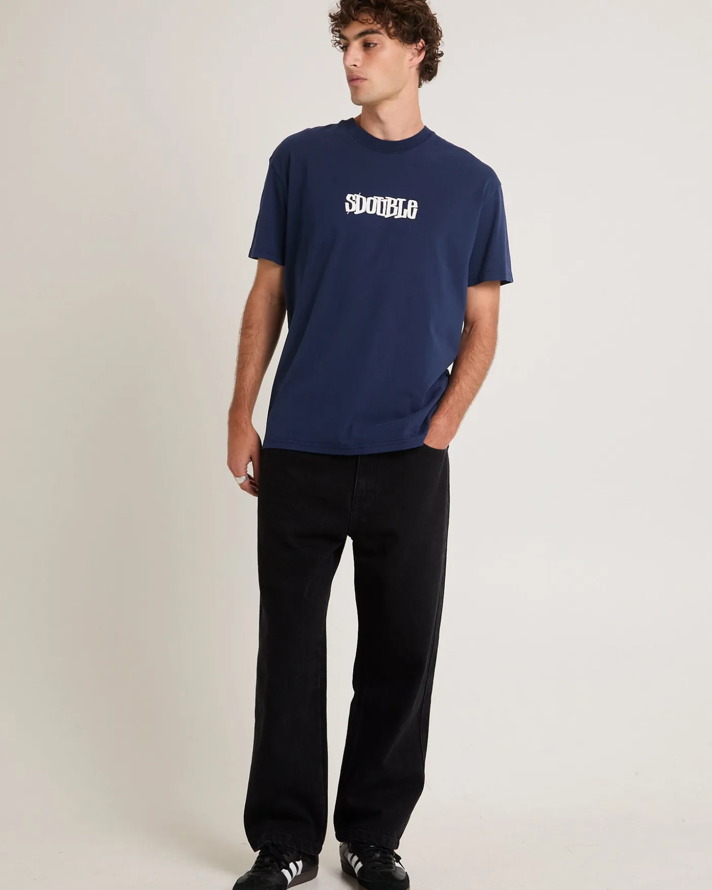 Emb Denim Standard Jeans