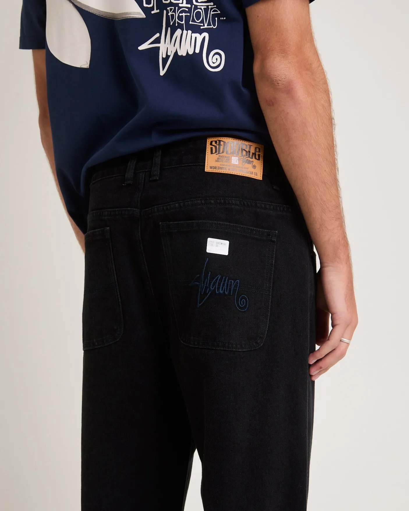Emb Denim Standard Jeans