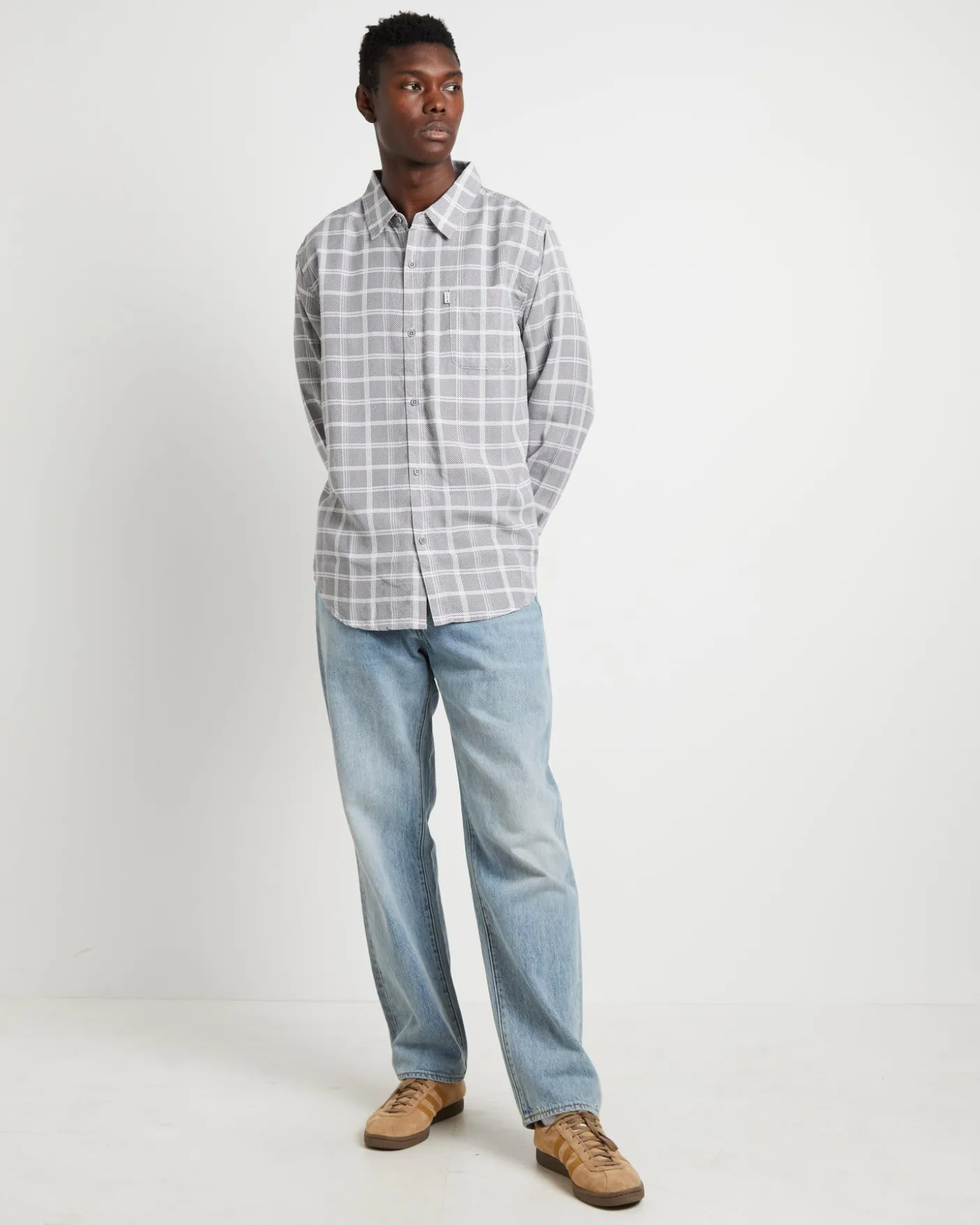 Ennat Long Sleeve Shirt in Check Print