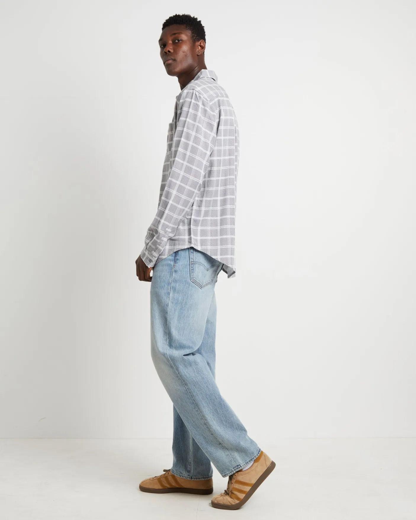 Ennat Long Sleeve Shirt in Check Print