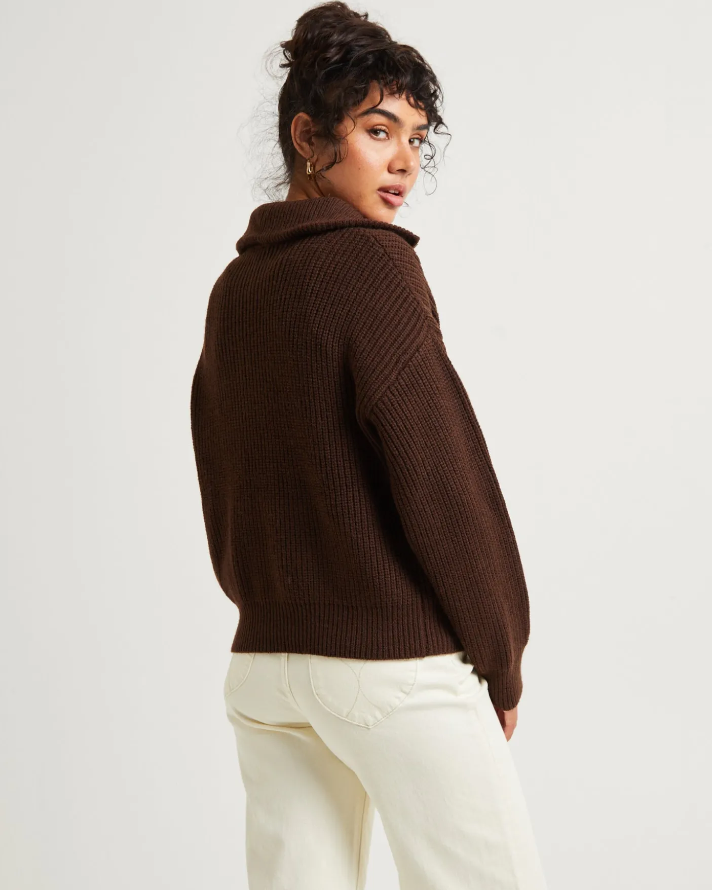 Ezra Half Zip Knit Pull Over