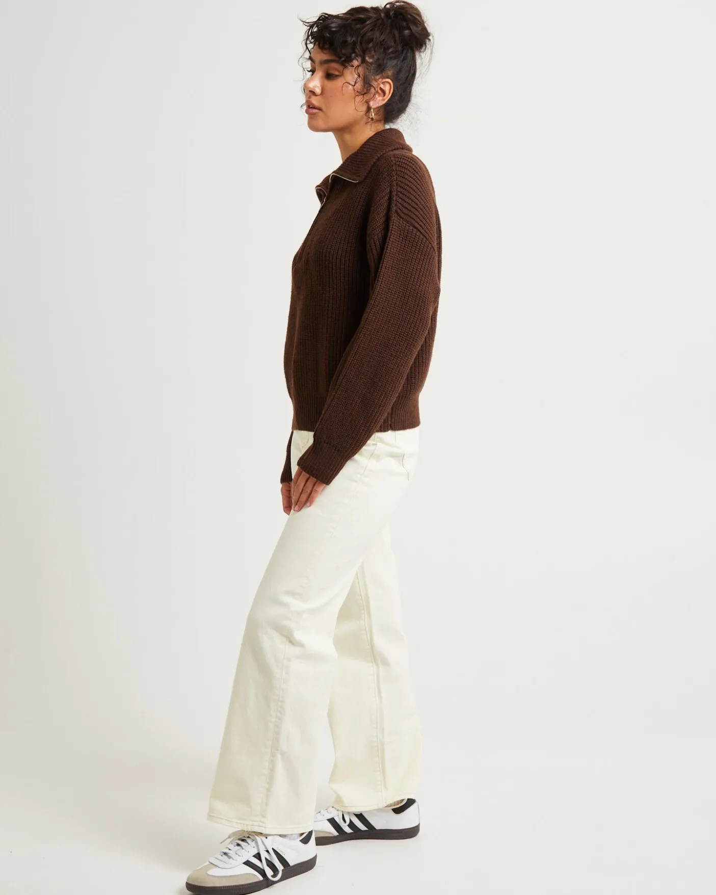 Ezra Half Zip Knit Pull Over