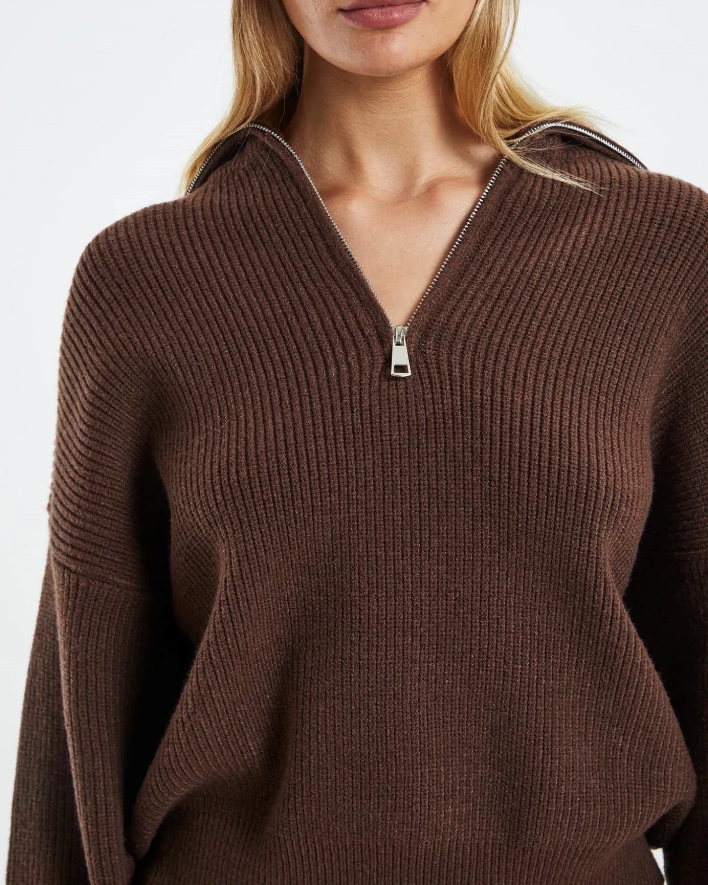 Ezra Half Zip Knit Pull Over
