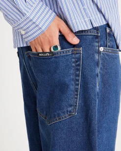 Ezy Barrel Denim Jeans Forever Blue