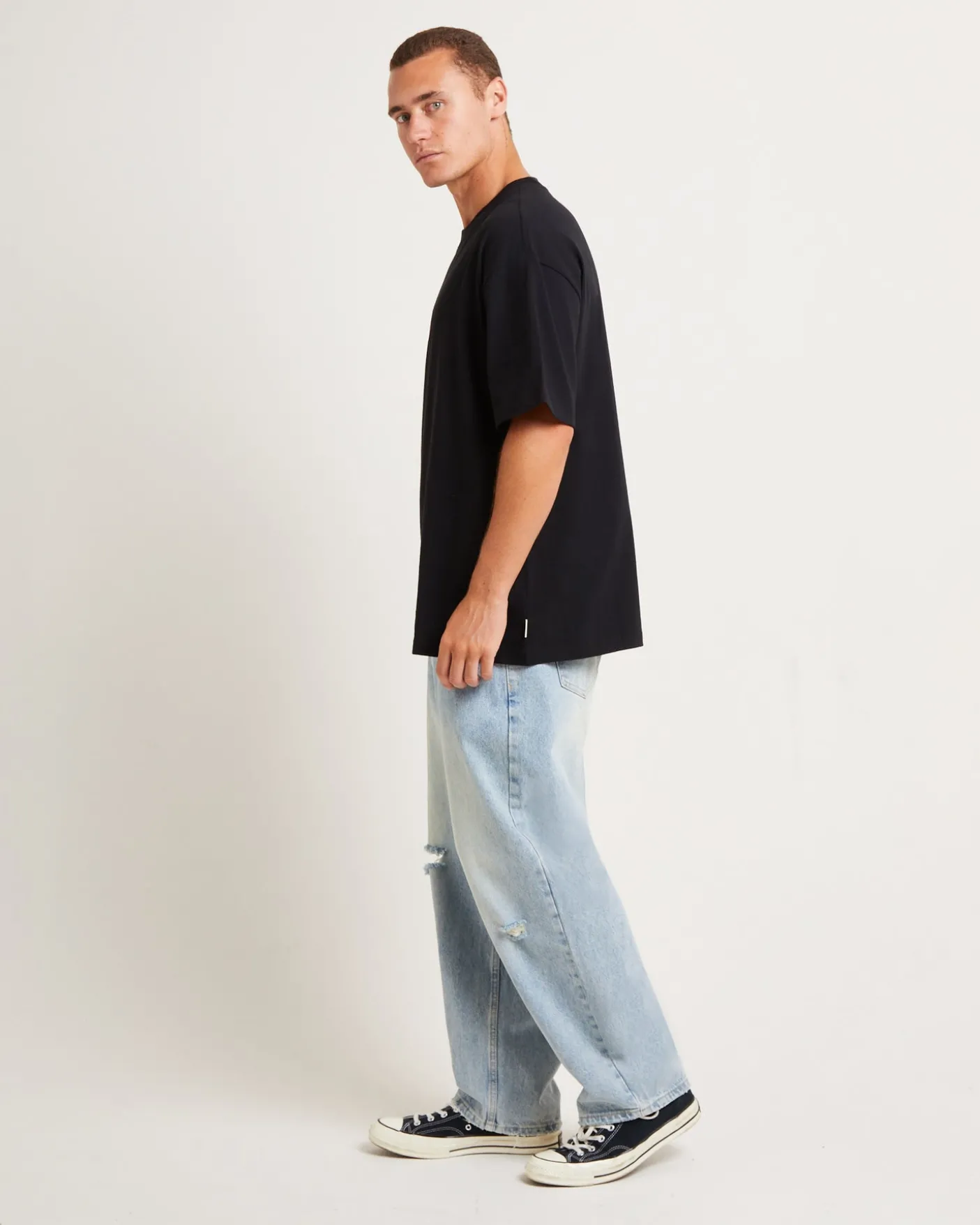 Fixture Short Sleeve T-Shirt in Black