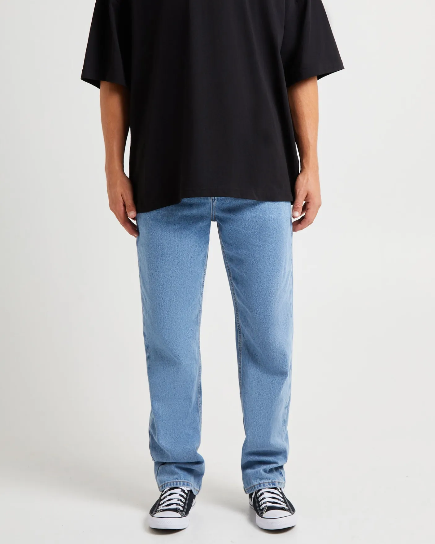 Fracture Straight Denim Jeans