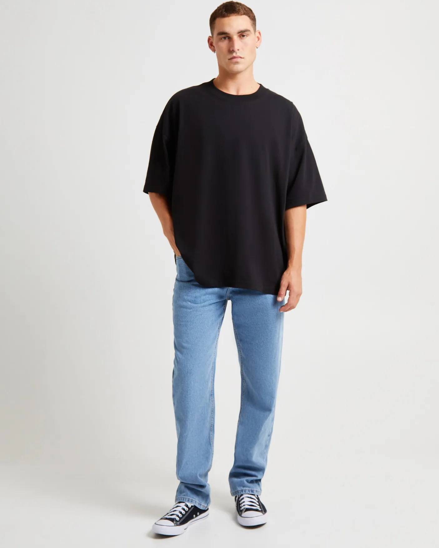Fracture Straight Denim Jeans