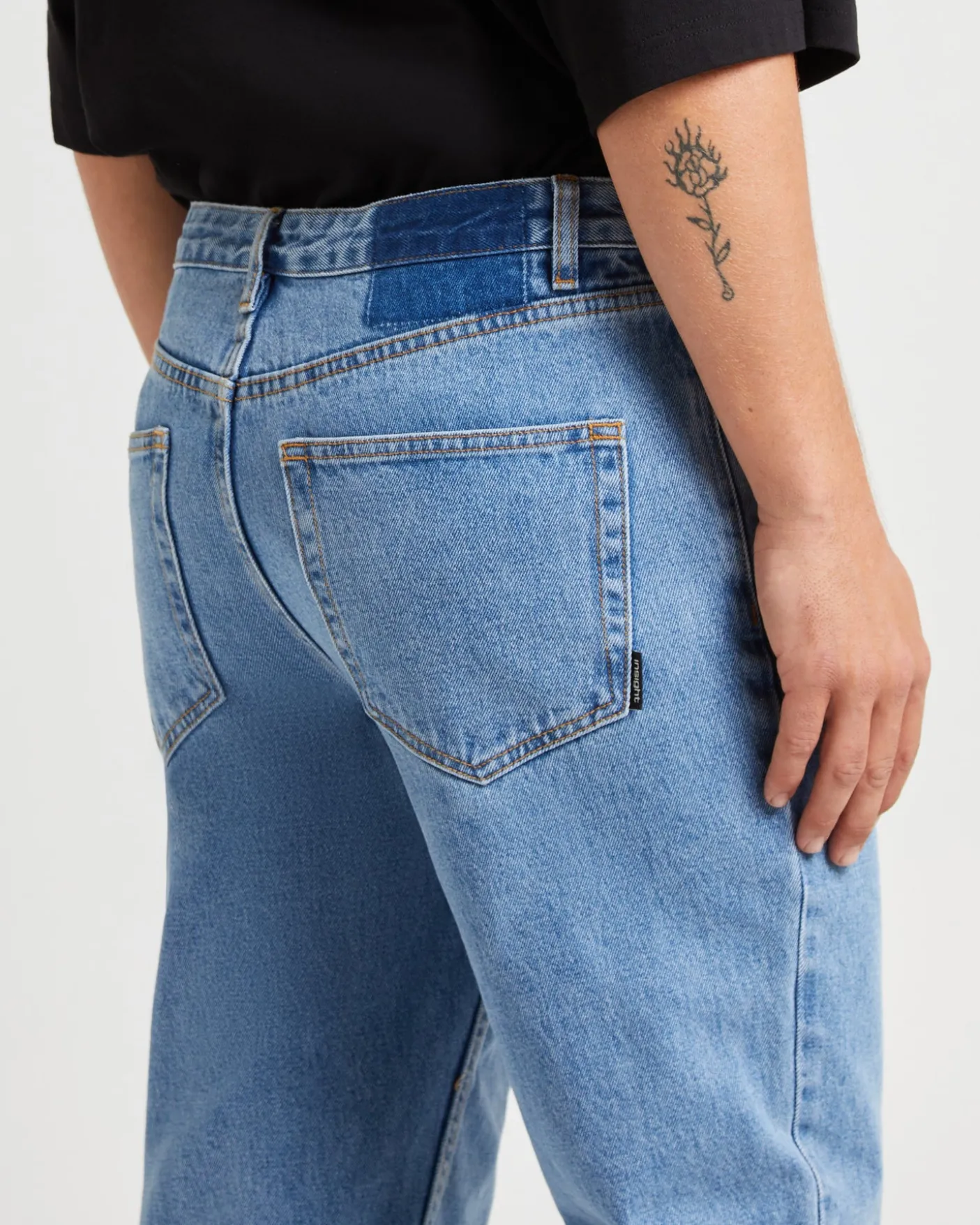 Fracture Straight Denim Jeans