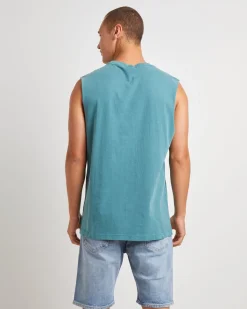 Fragment Muscle Tee in Teal
