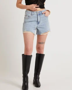 Frankie A-Line Denim Shorts