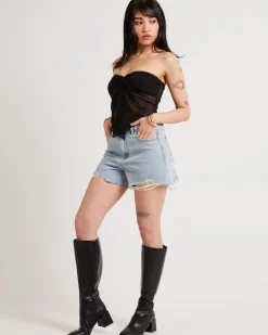 Frankie A-Line Denim Shorts