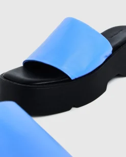 Freya Flatform Slides Azure