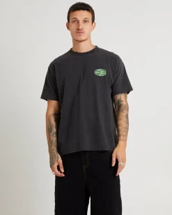 Frogga Heavy Boxy Fit T-Shirt Stone Black
