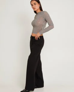 Gambet Sheer Long Sleeve Top