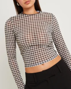 Gambet Sheer Long Sleeve Top