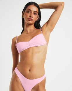 Gather Front Top in Baby Pink