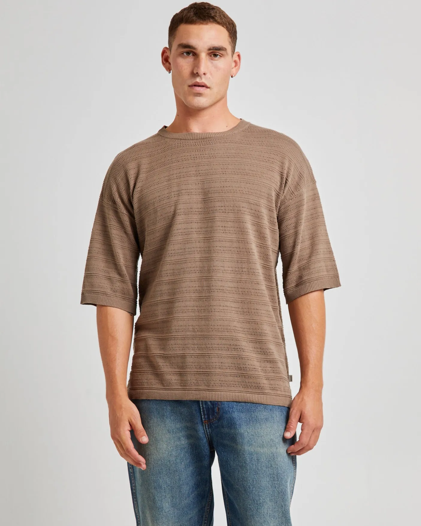 Geo Knit Short Sleeve T-Shirt