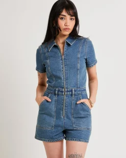 Georgia Denim Romper