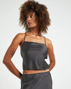 Gianna Satin Stripe Silky Cami