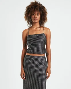 Gianna Satin Stripe Silky Cami