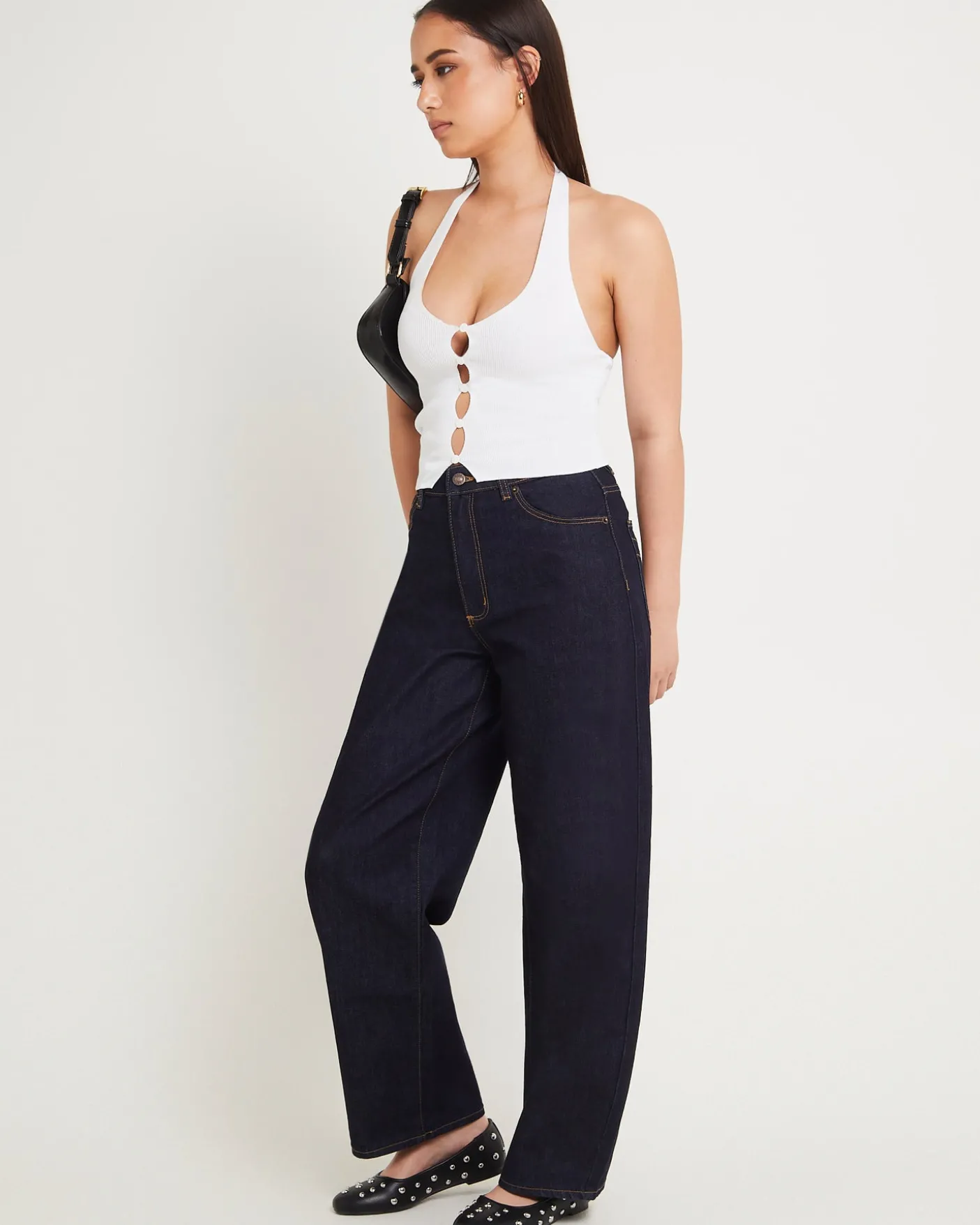 Gigi Barrel Denim Jeans Helena Rinse Blue