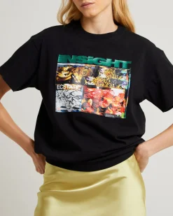 Glitter Floral Boyfriend T-Shirt