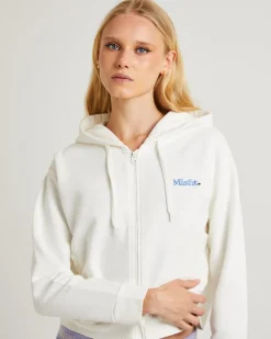 Gloomy Zip Through Hoodie White