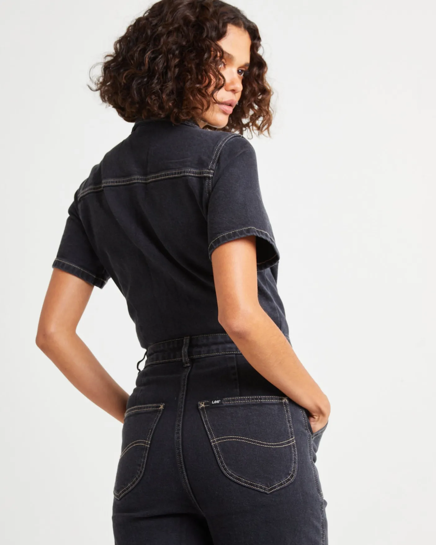 Grace Boilersuit Wideleg Hollaback Black