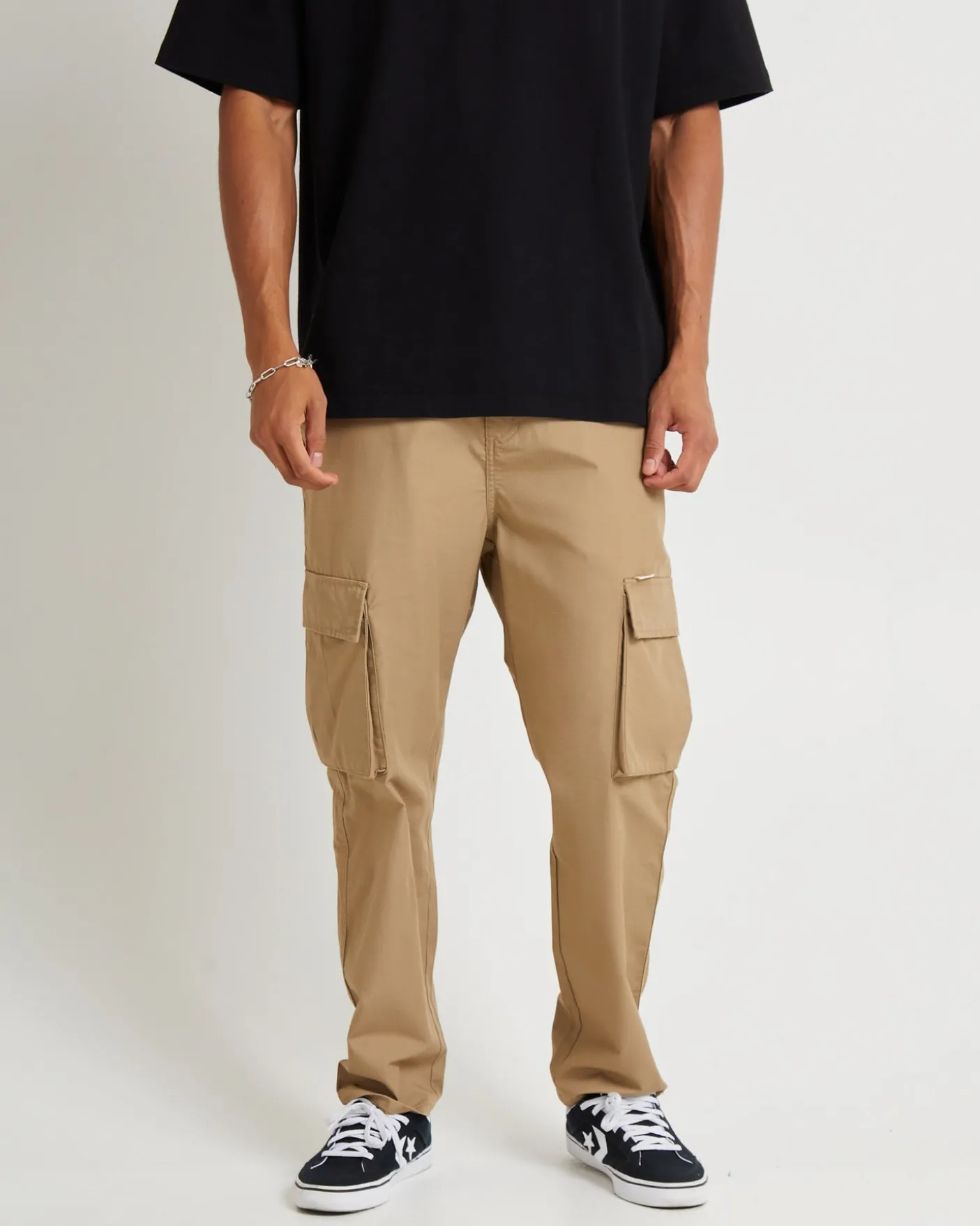 Green Onions Cargo Pants Tan Ripstop