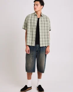 Ground Plaid Short Sleeve Shirt