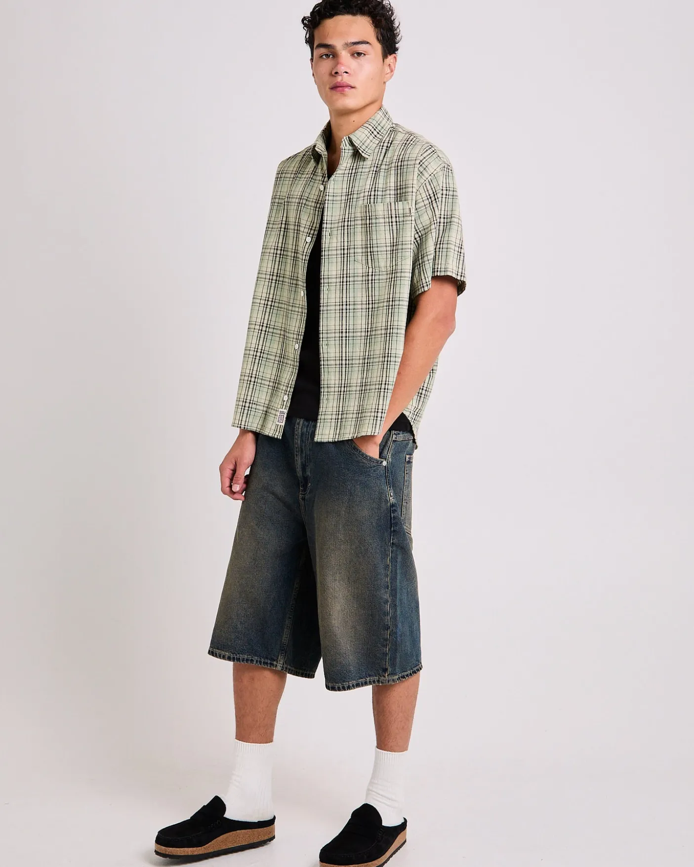 Ground Plaid Short Sleeve Shirt