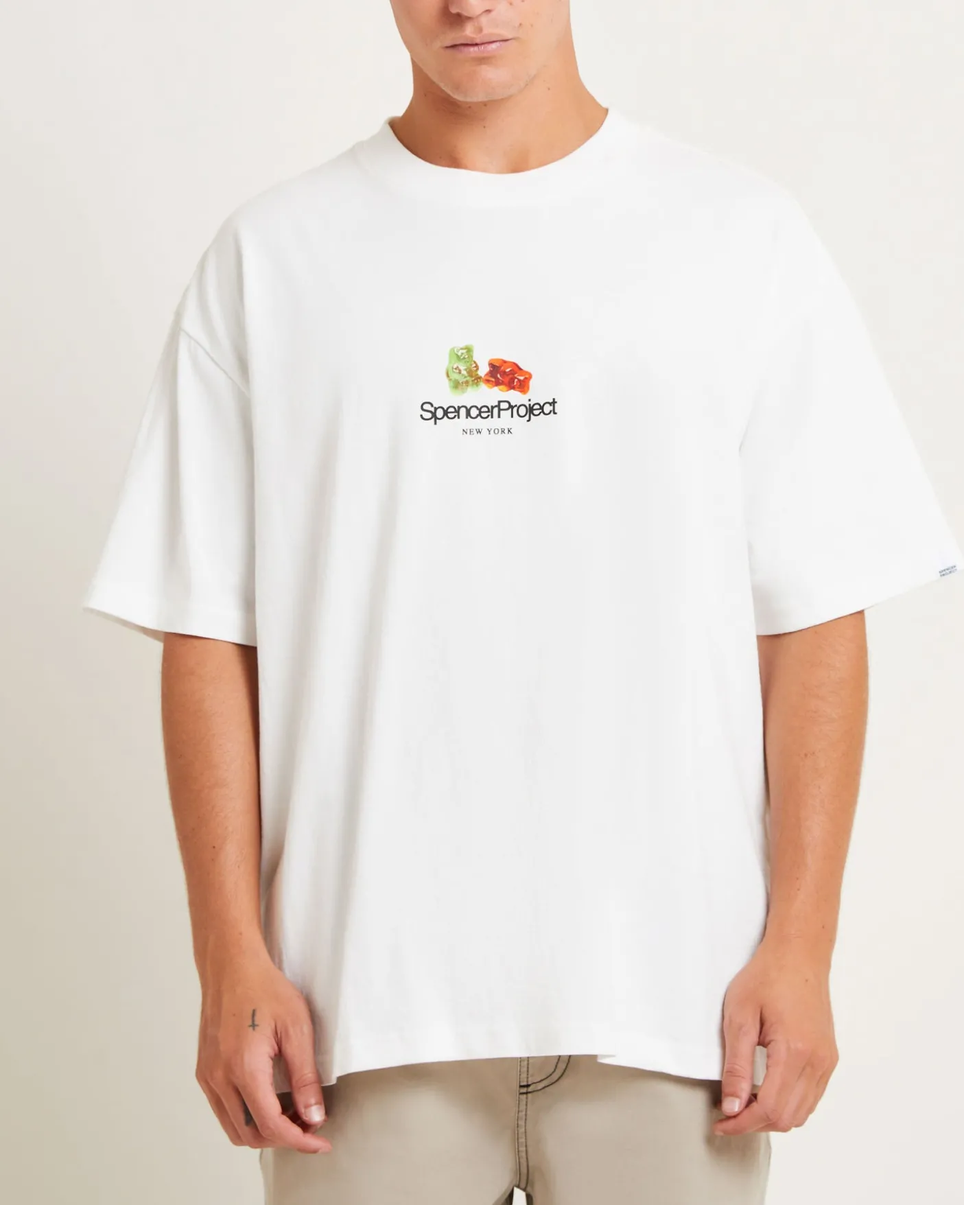 Gummies Short Sleeve T-Shirt in White