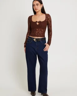 Hailey Long Sleeve Lace Top
