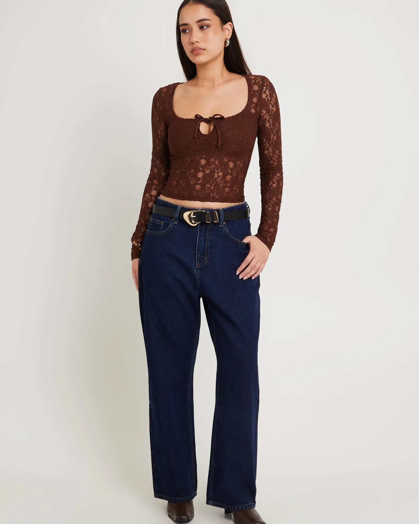 Hailey Long Sleeve Lace Top