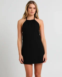 Halcyon Halter Linen Dress