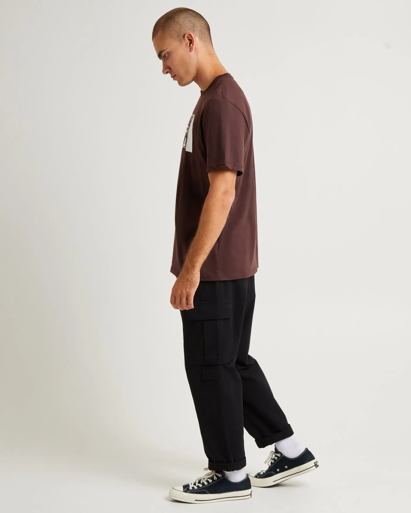 Half Dome Short Sleeve T-Shirt Coal Brown