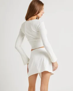 Hally Boat Neck Long Sleeve Knit Top