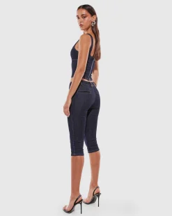 Hannah Capri Denim Pants