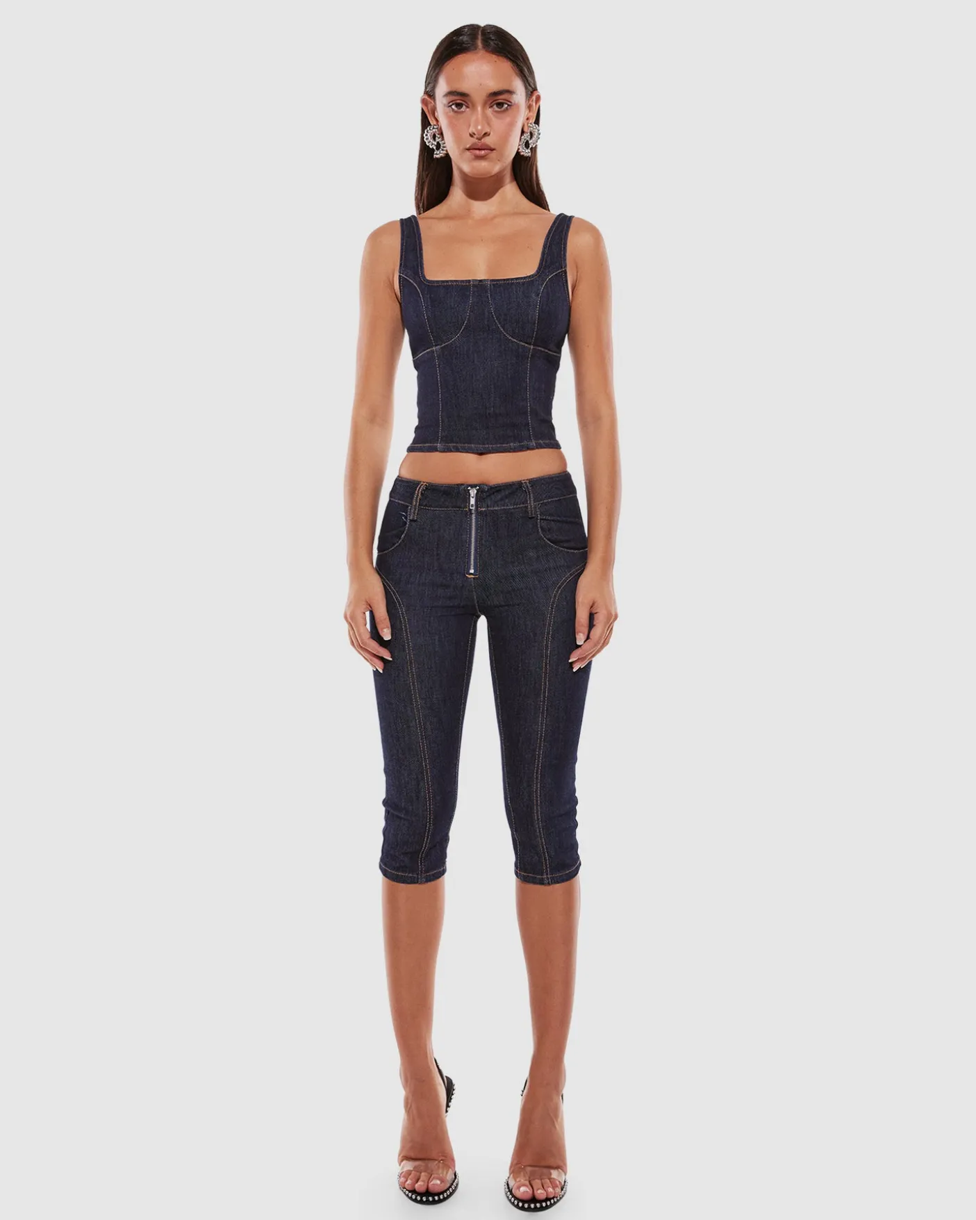 Hannah Denim Top