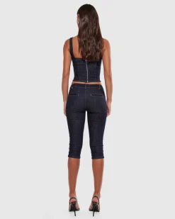 Hannah Denim Top