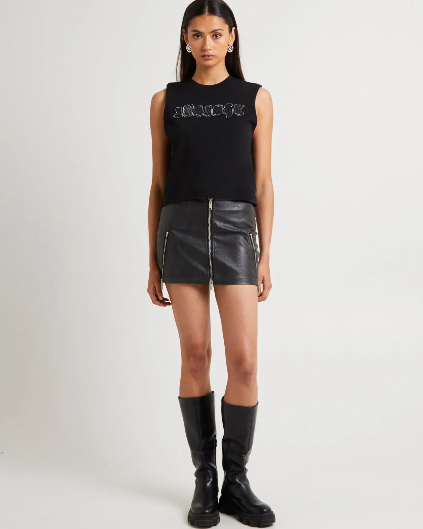 Harley Zip Mini Skirt