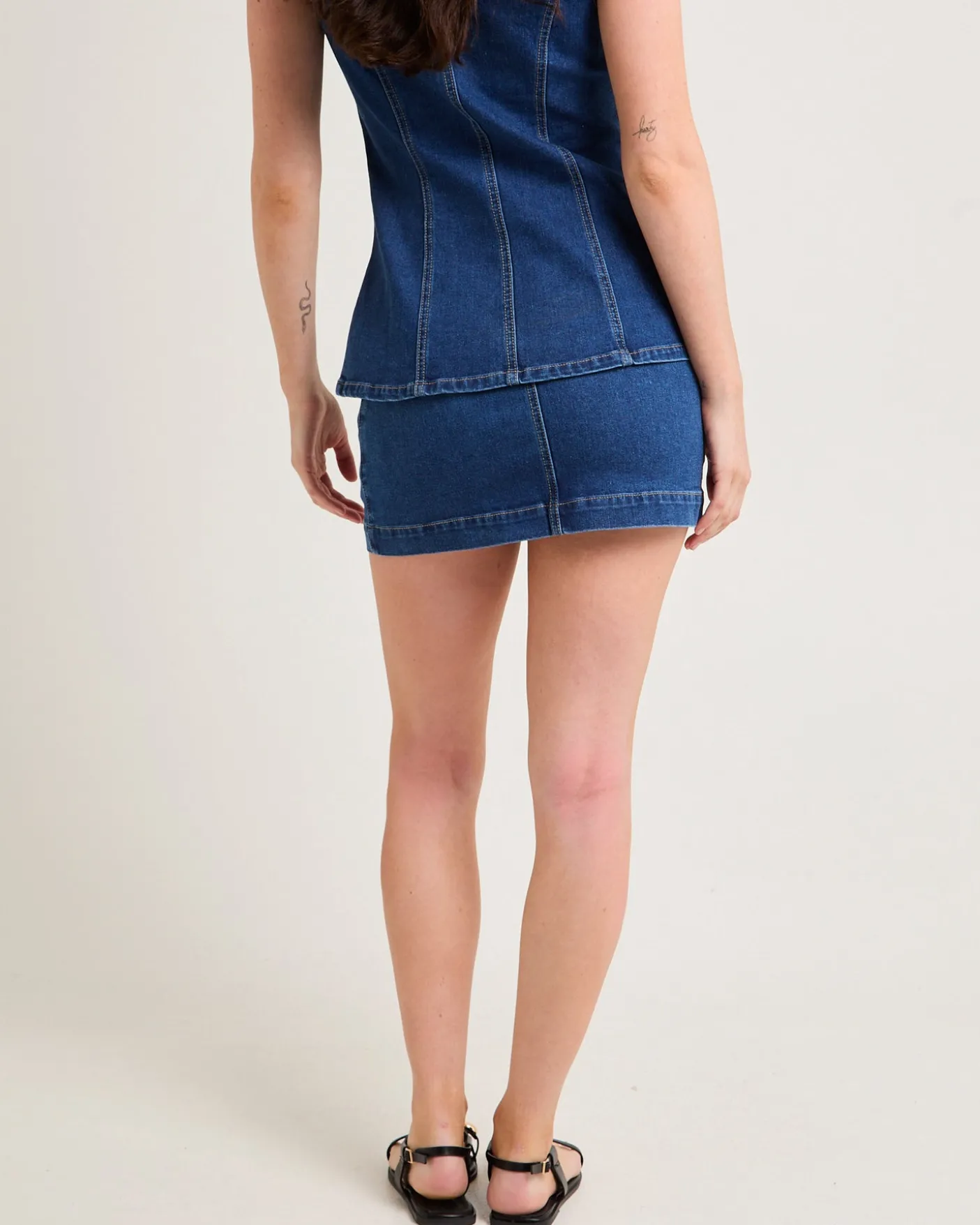 Harper Denim Mini Skirt