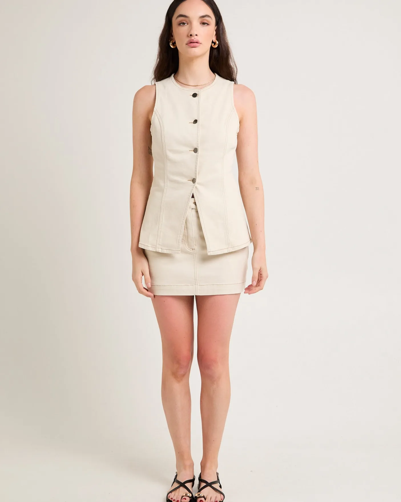 Harper Denim Mini Skirt