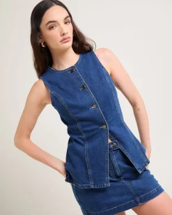 Harper Denim Vest
