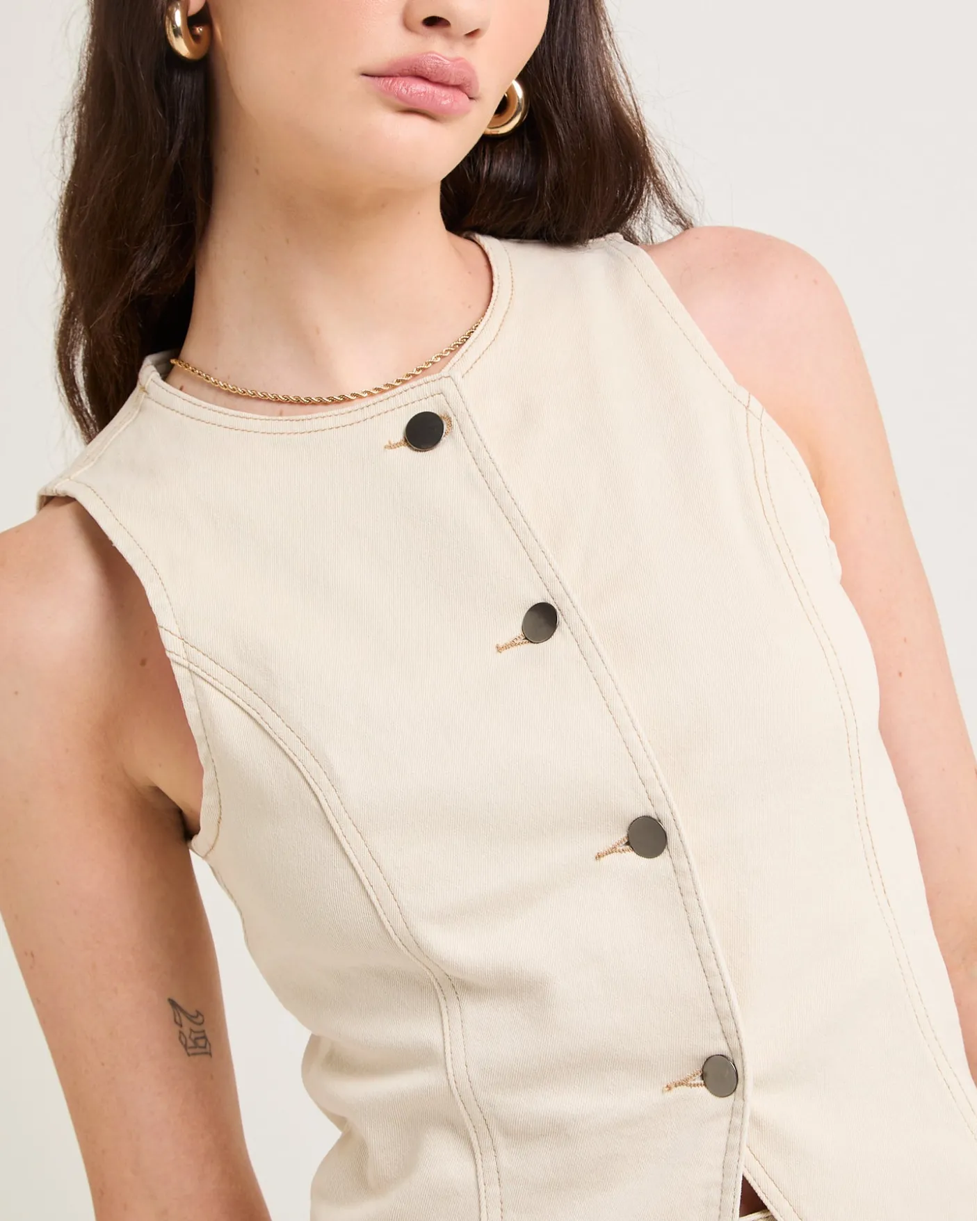 Harper Denim Vest