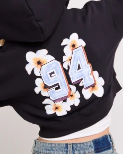 Hawaii Route 94 Cropped Zip Hoodie